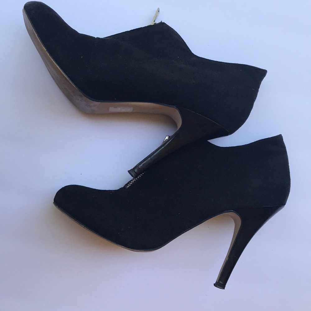 Bakers Black Bootie Heels